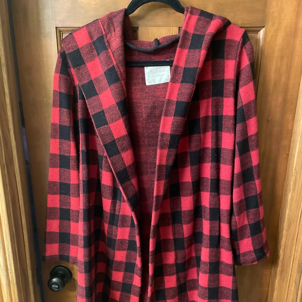 Gently Worn Hooded Cardigan Sweater